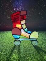 Custom Stained Glass Roller Skate - Image 4