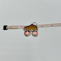 Yellow Stained Glass Skate Pendant (Small) - Image 5