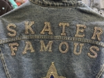 Skater Famous Up-cycled Denim Jacket - Image 5