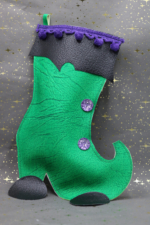 Wicked Witch Roller Skating Christmas Stocking - Image 3